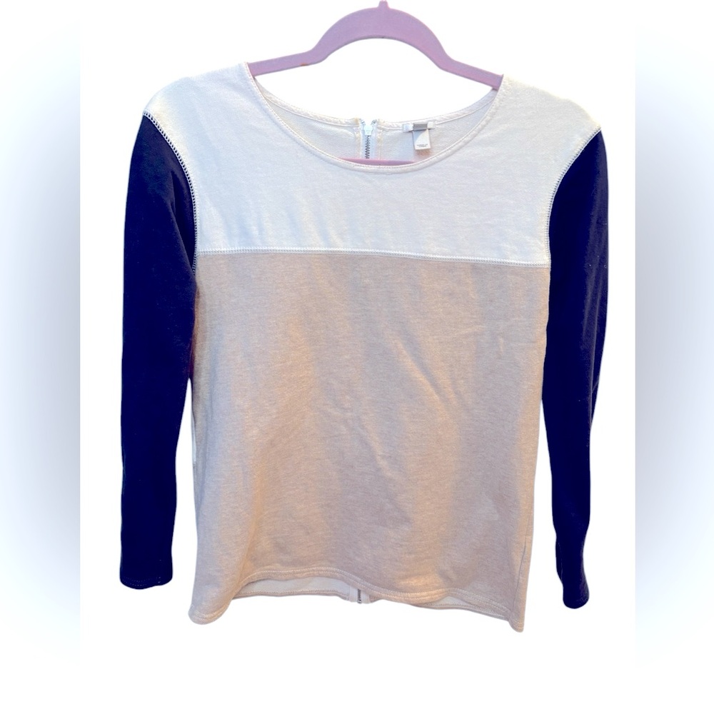 Woman’s J.Crew Color Block Long-Sleeve T-Shirt Size XXS